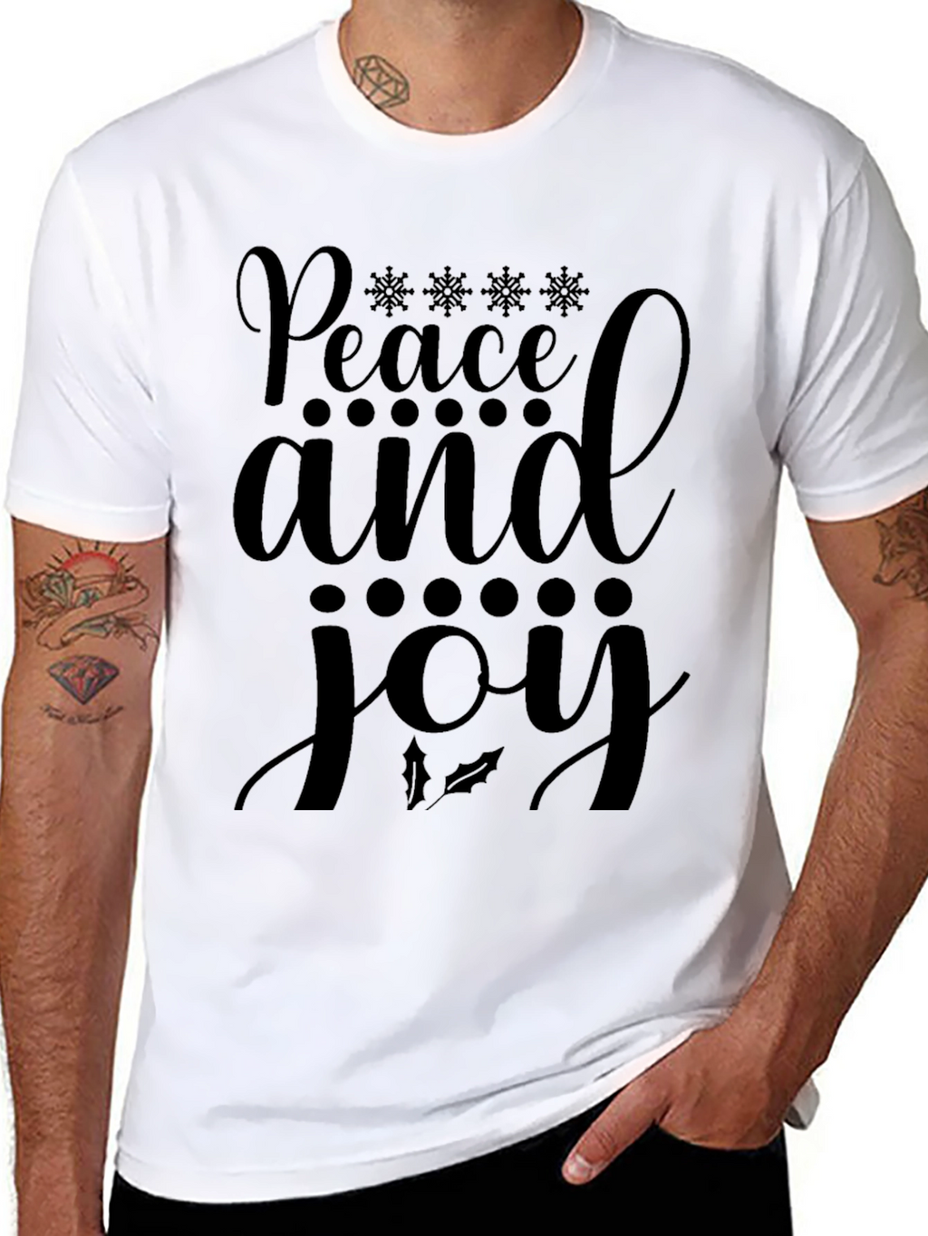 Peace and Joy Holiday T-Shirt