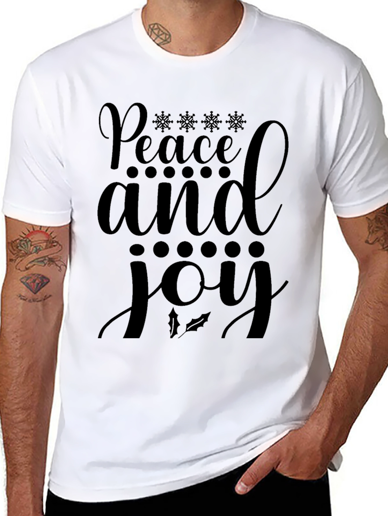Peace and Joy Holiday T-Shirt