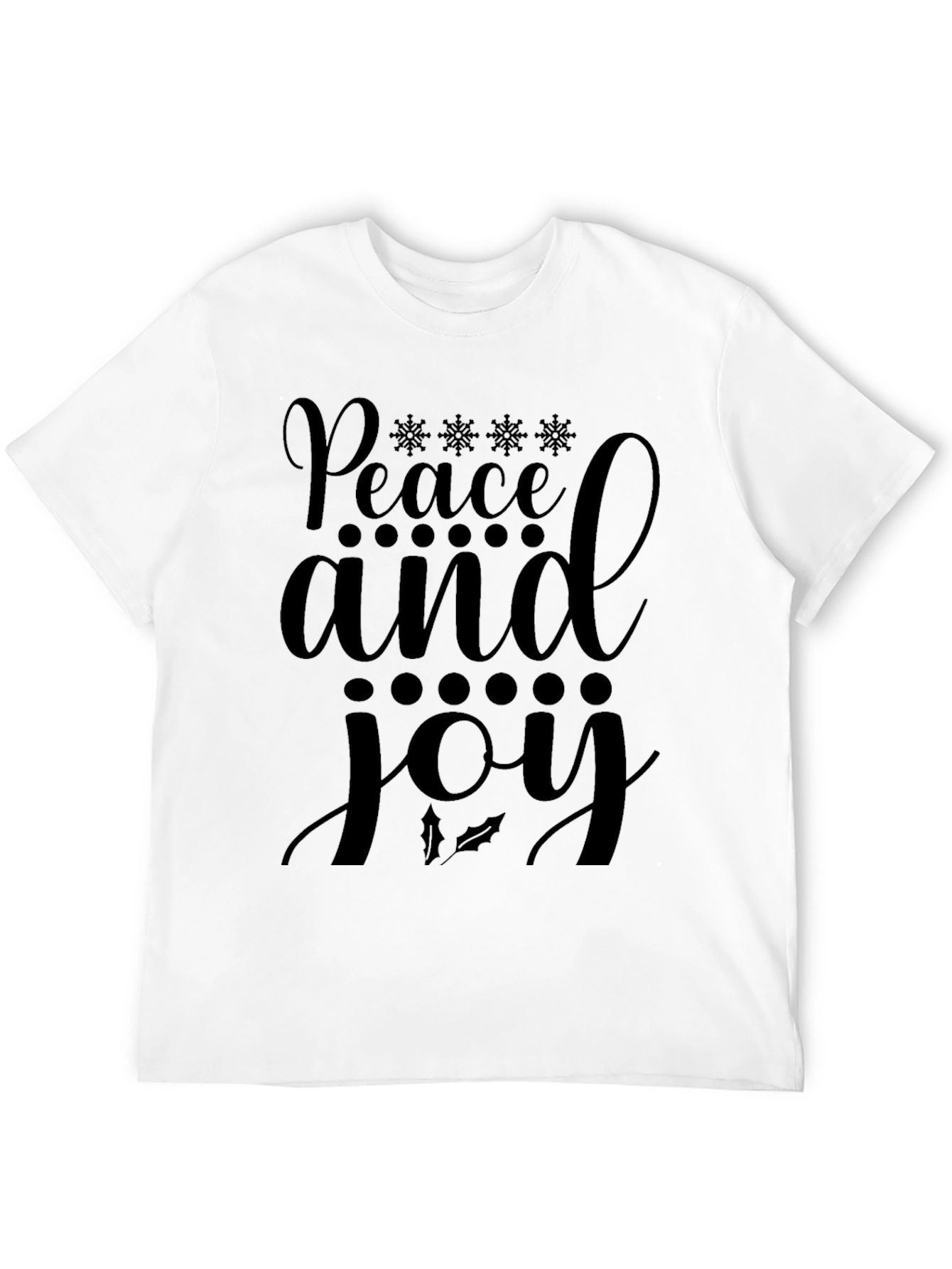 Peace and Joy Holiday T-Shirt