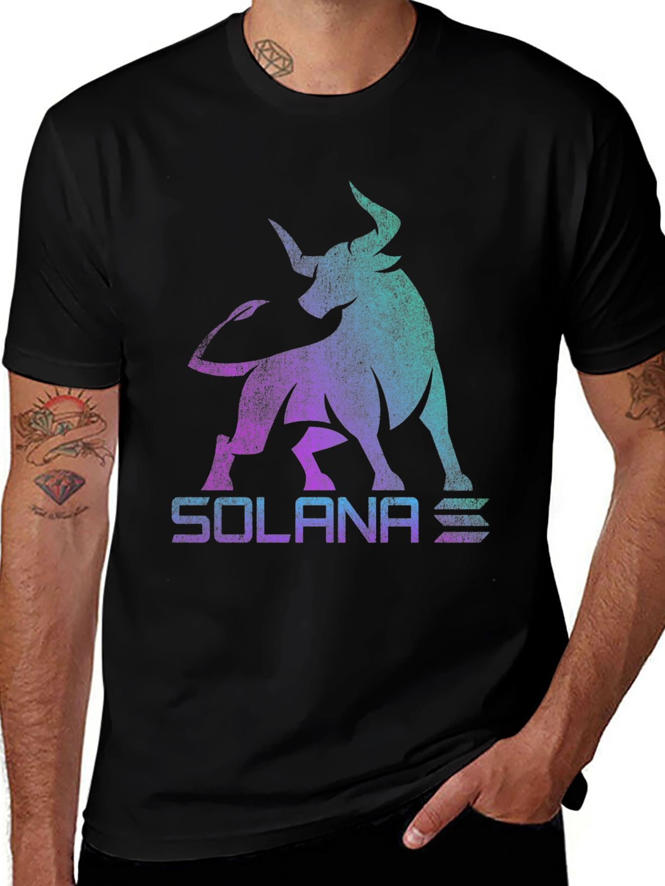 Solana Bull T-Shirt - Crypto Fashion
