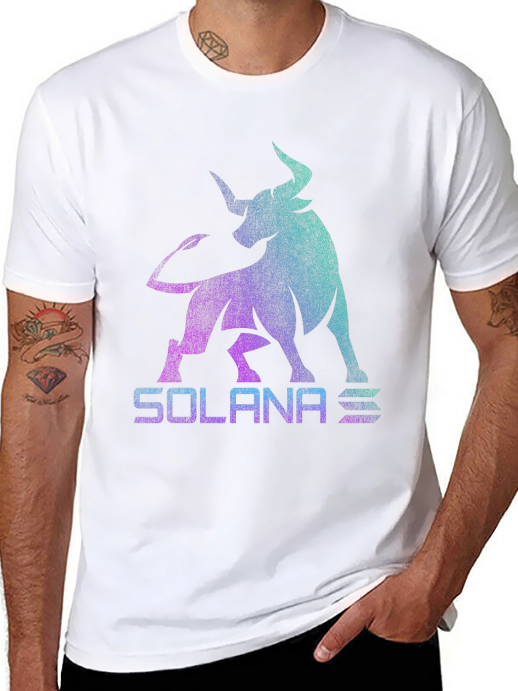 Solana Bull T-Shirt - Crypto Fashion