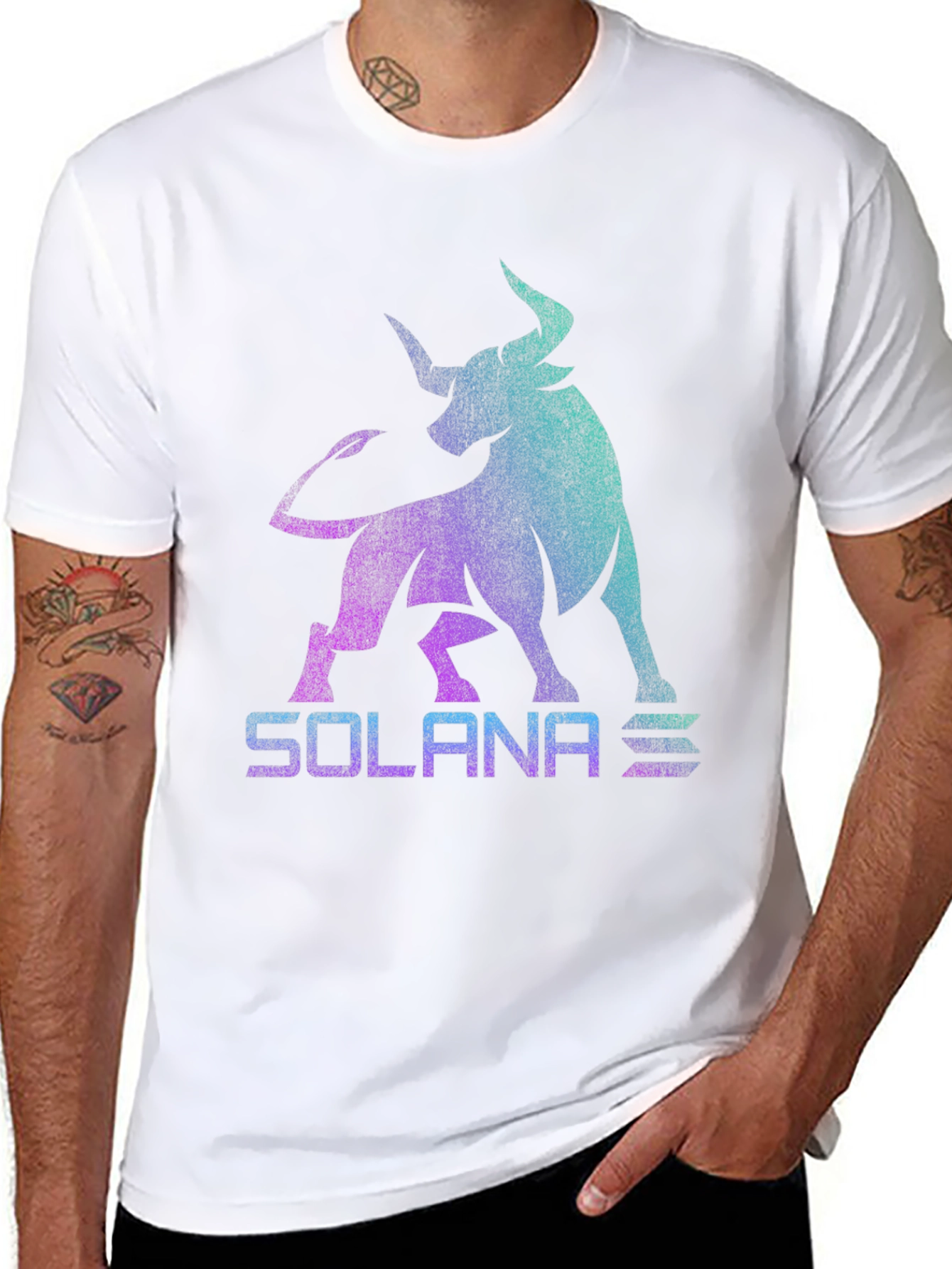 Solana Bull T-Shirt - Crypto Fashion
