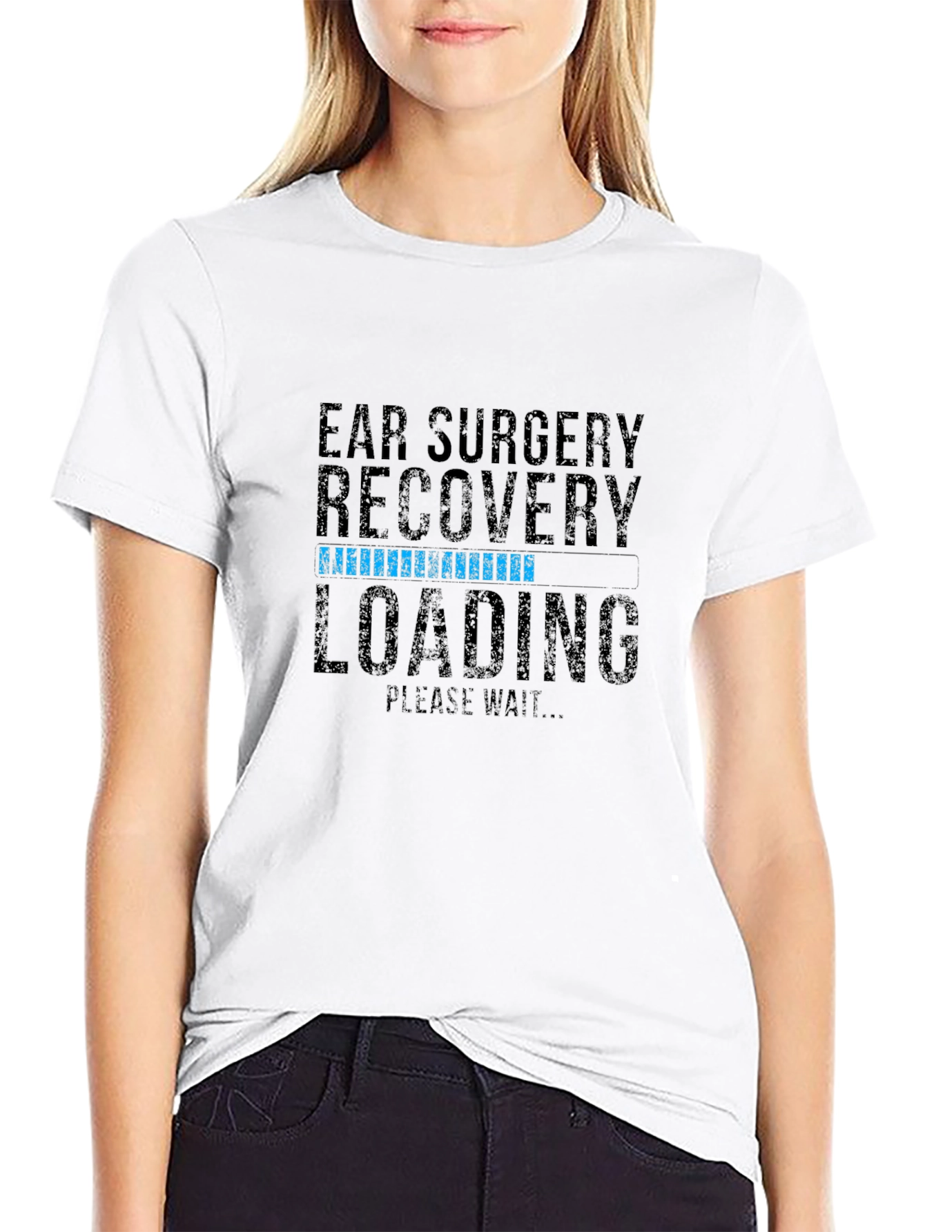 Ear Surgery Recovery Loading Graphic T-Shirt
