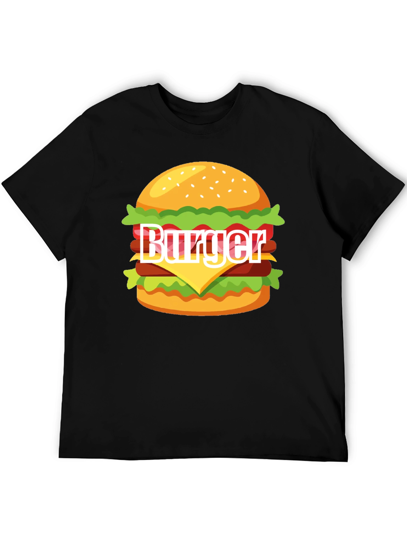 Burger Graphic T-Shirt - Casual Style Tee