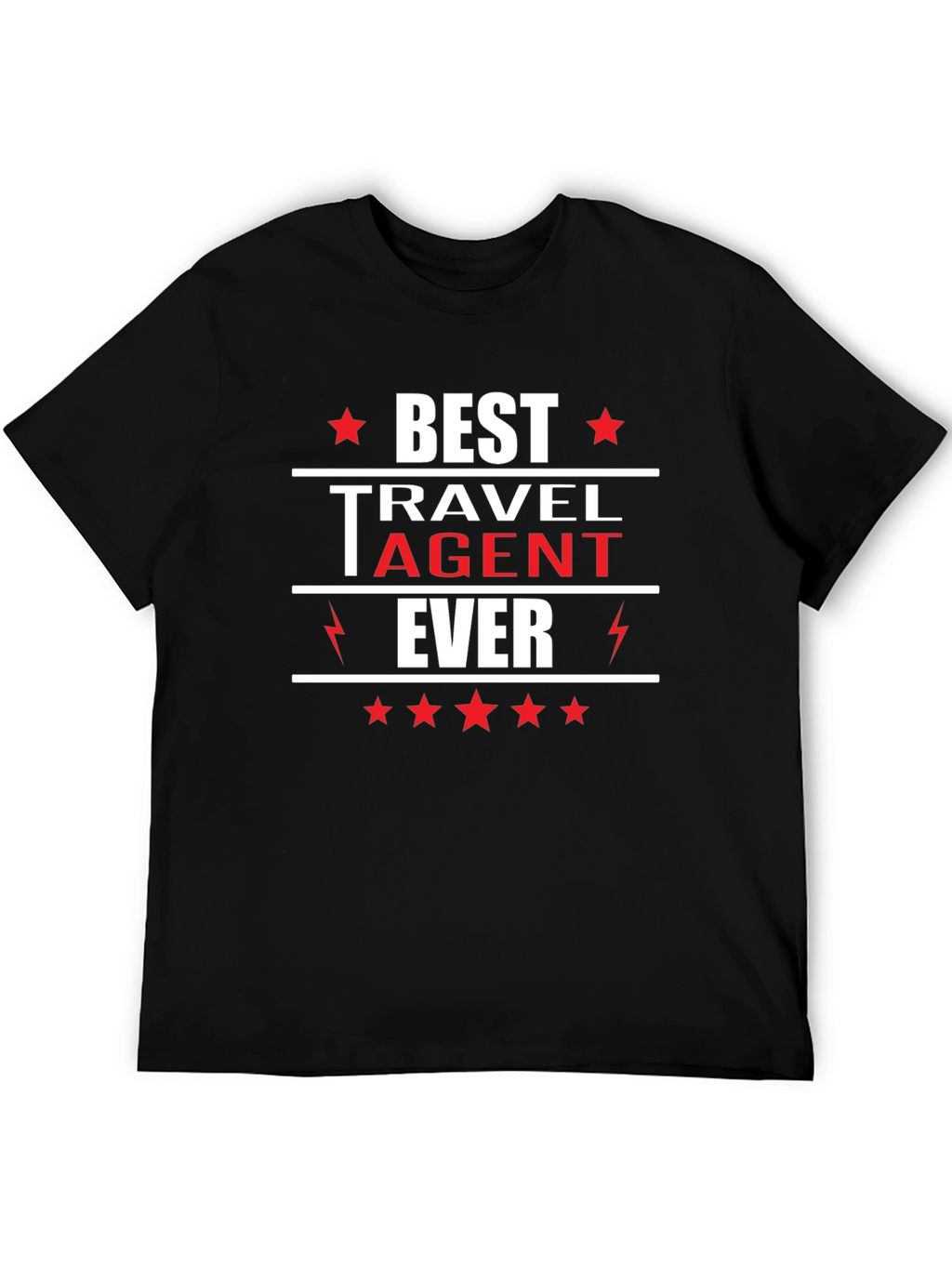 Best Travel Agent Ever T-Shirt Black
