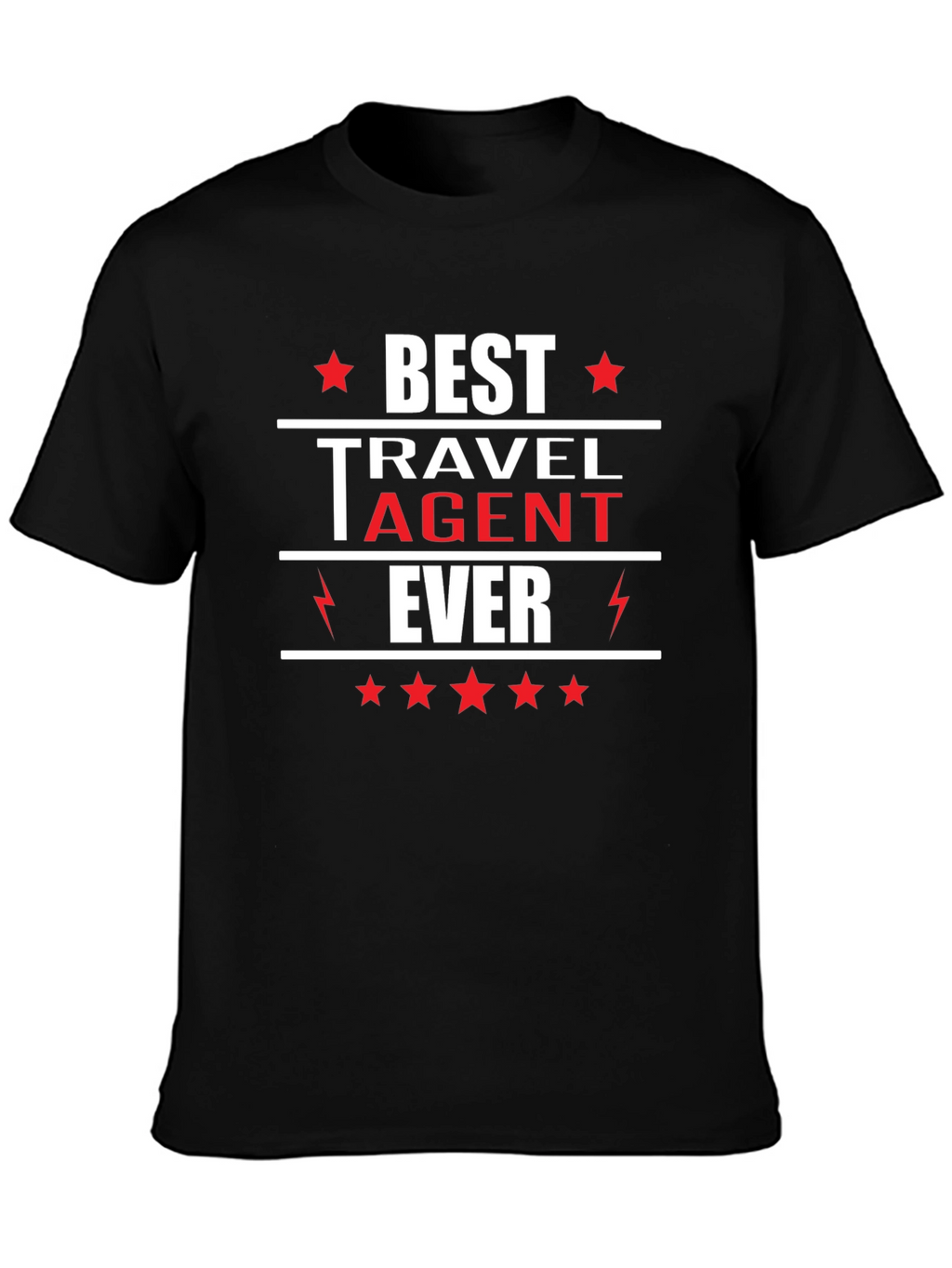 Best Travel Agent Ever T-Shirt Black