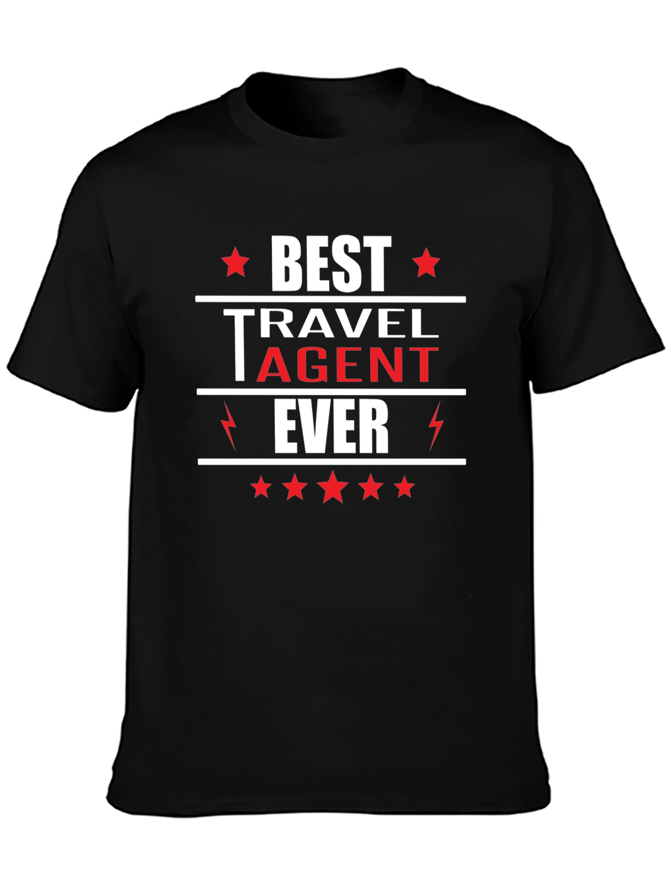 Best Travel Agent Ever T-Shirt Black