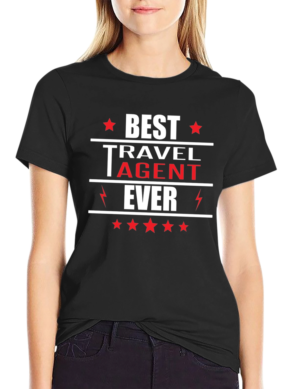 Best Travel Agent Ever T-Shirt Black