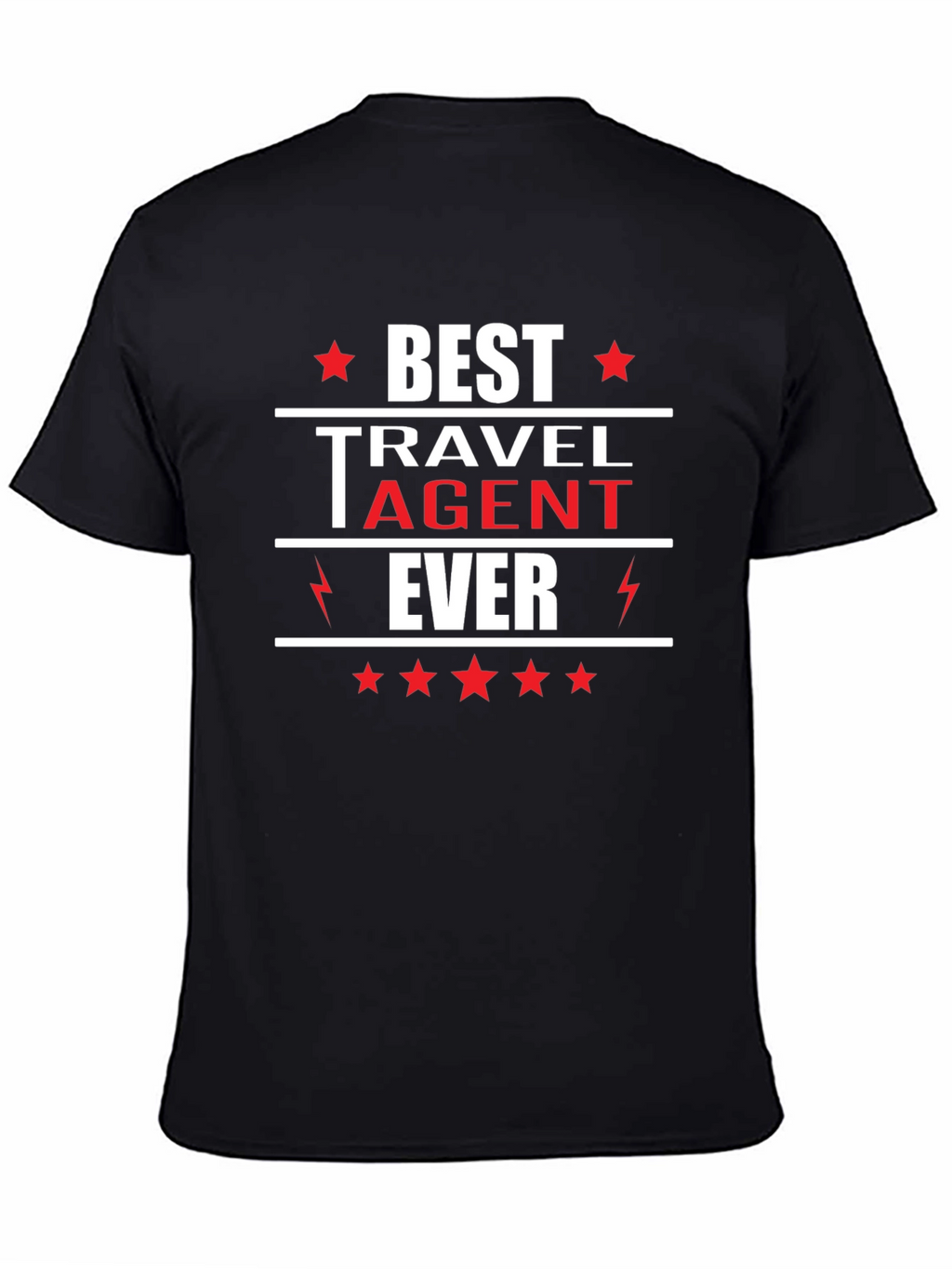 Best Travel Agent Ever T-Shirt Black