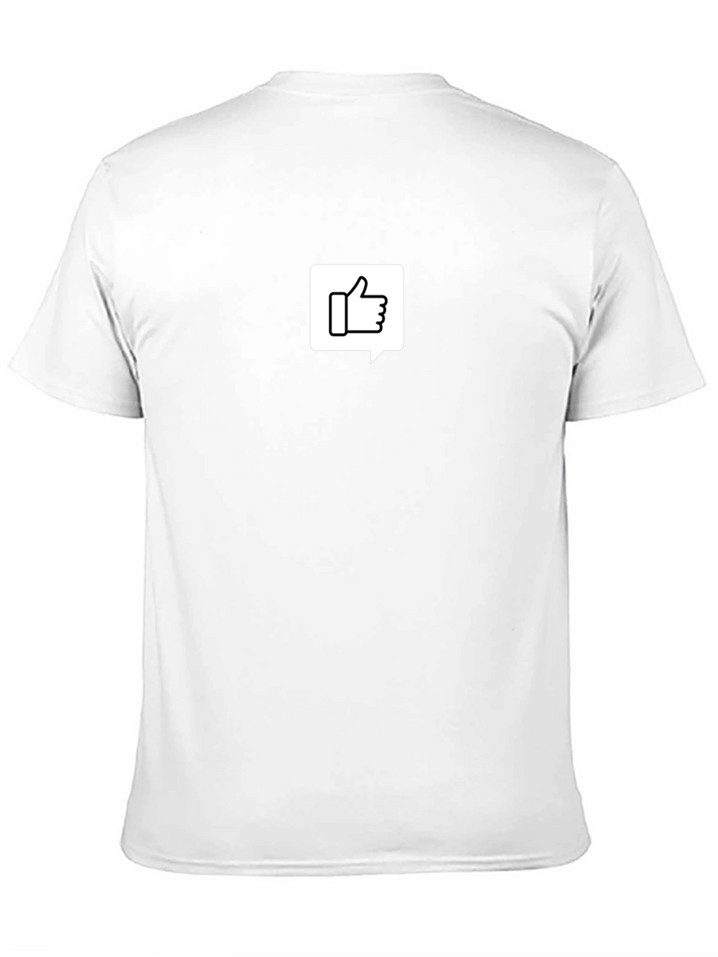 Thumbs Up Speech Bubble Graphic Tee - Black