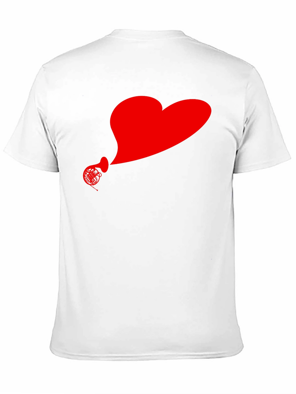 Heart Horn Graphic Tee - Stylish Musicians T-Shirt