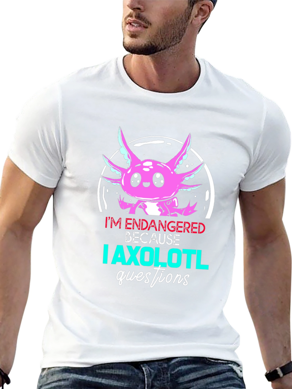 Endangered Axolotl Graphic T-Shirt