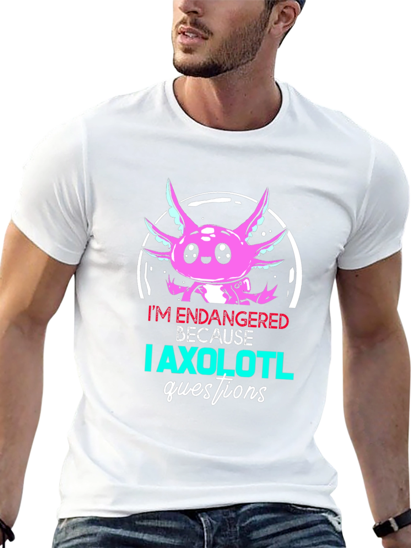 Endangered Axolotl Graphic T-Shirt