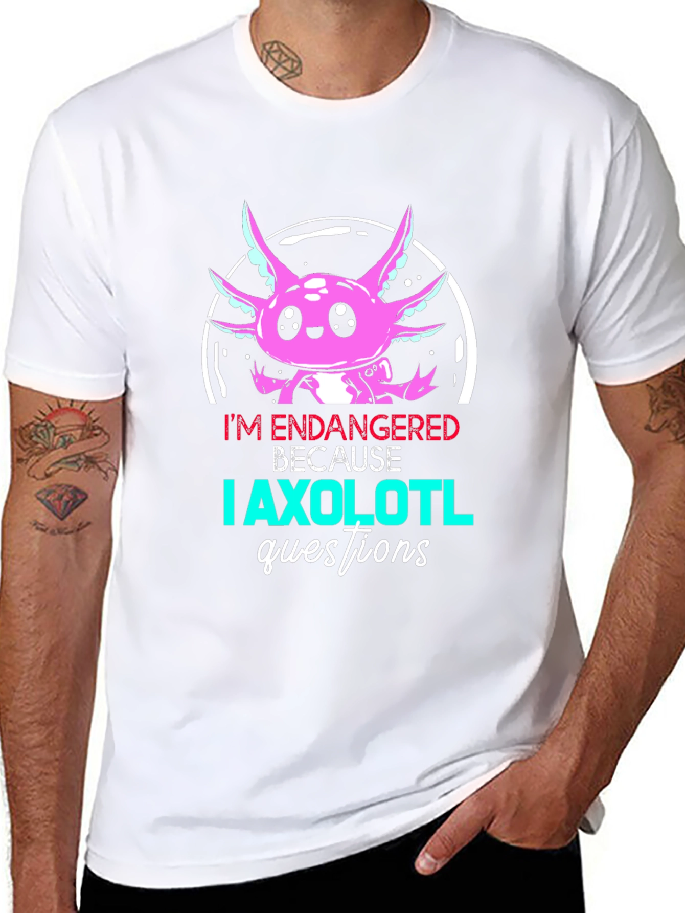 Endangered Axolotl Graphic T-Shirt