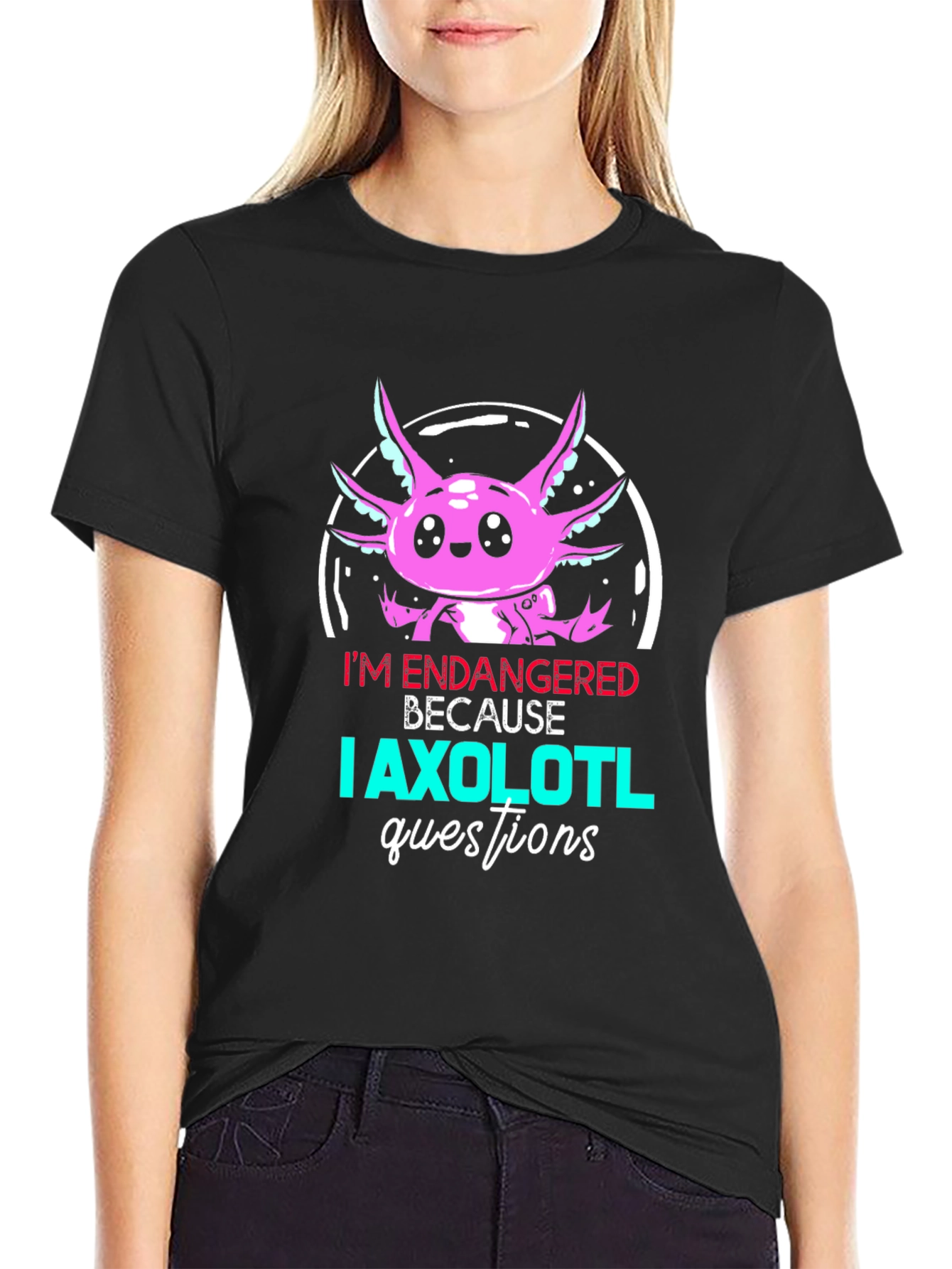 Endangered Axolotl Graphic T-Shirt