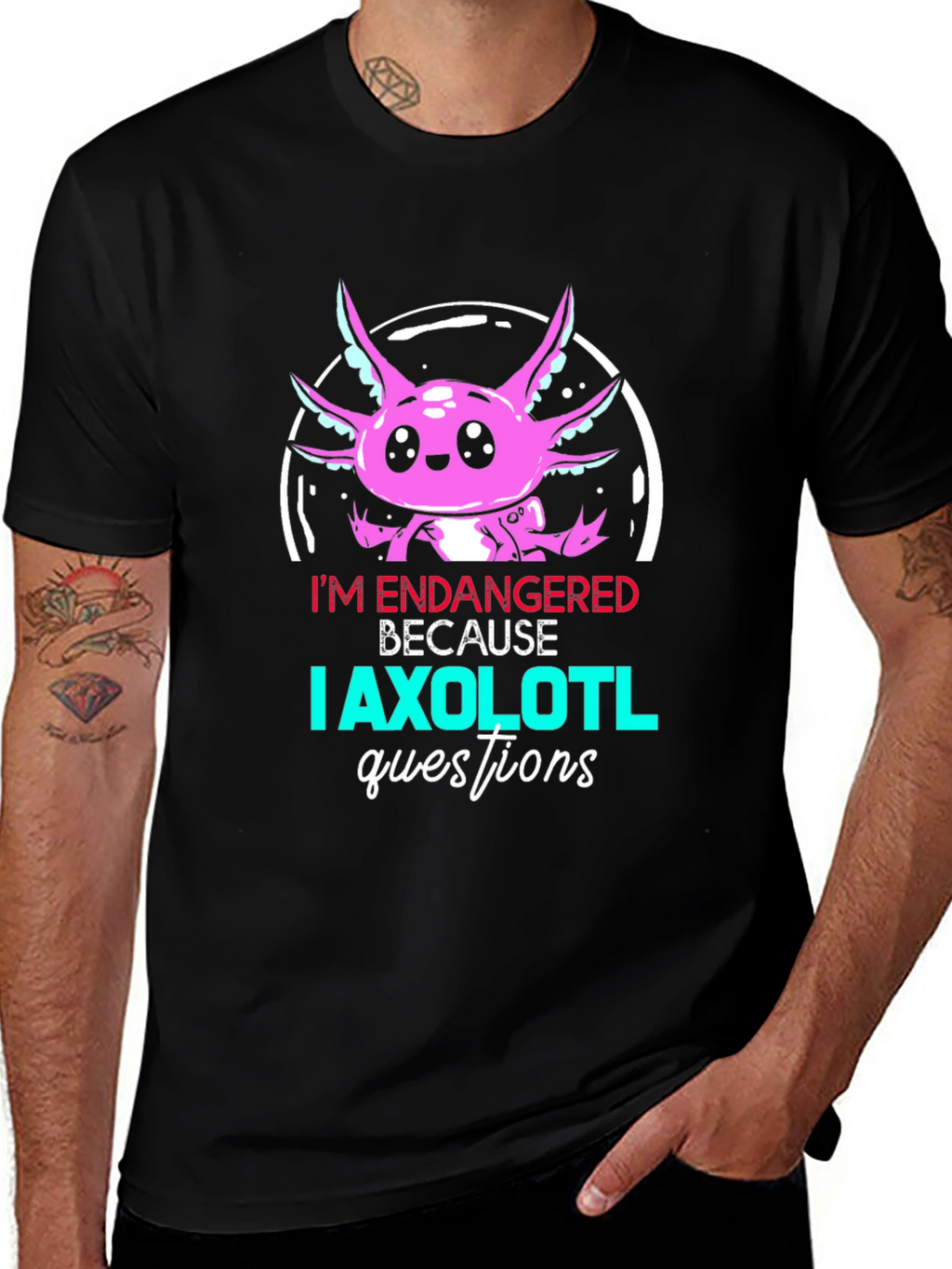 Endangered Axolotl Graphic T-Shirt