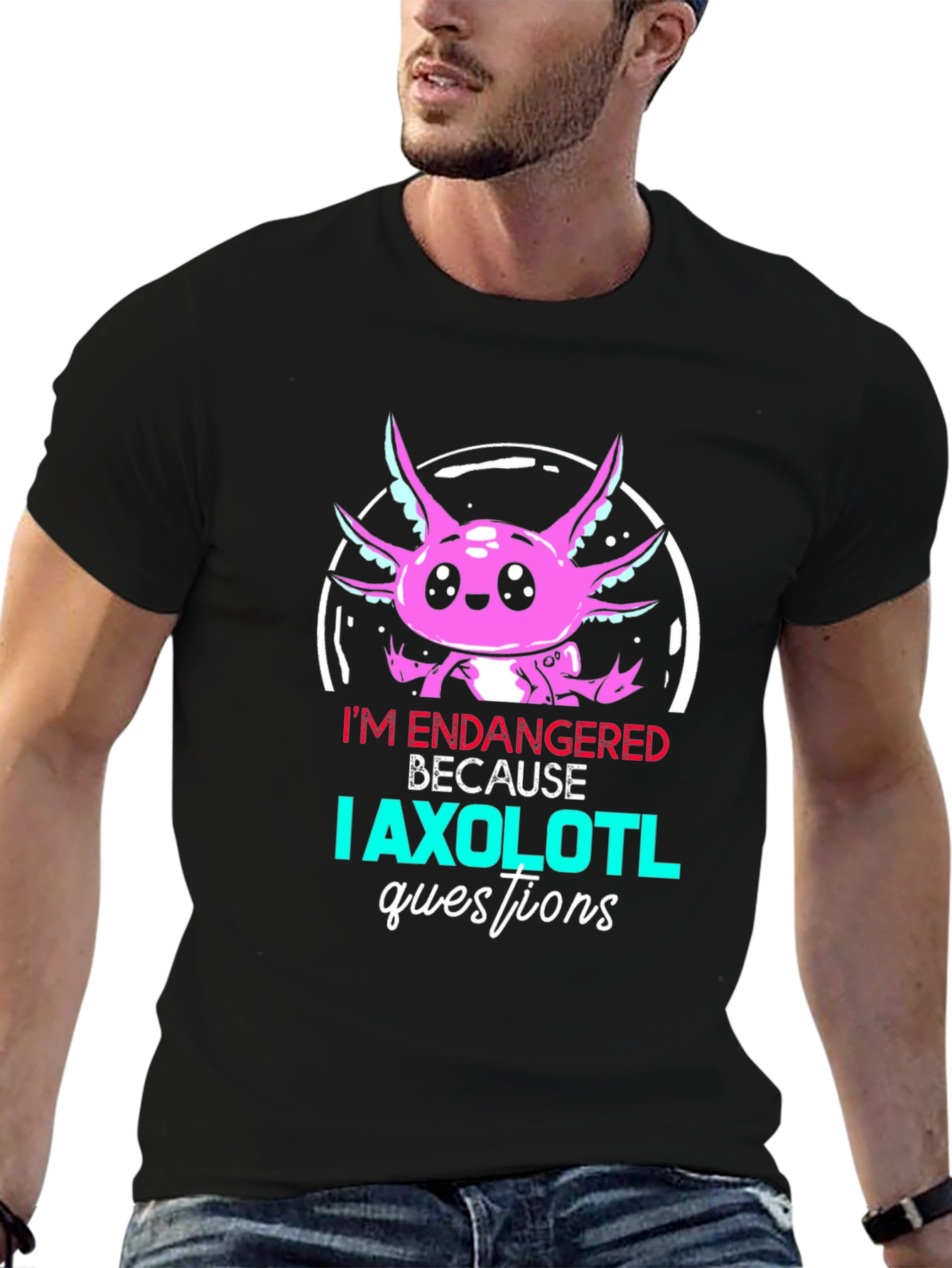 Endangered Axolotl Graphic T-Shirt