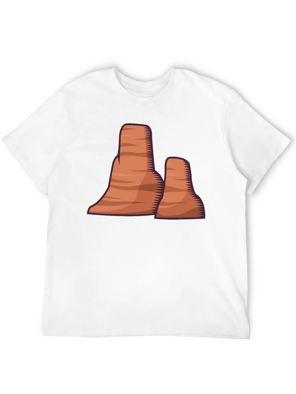 Desert Mountain Graphic Tee - Stylish Black T-Shirt