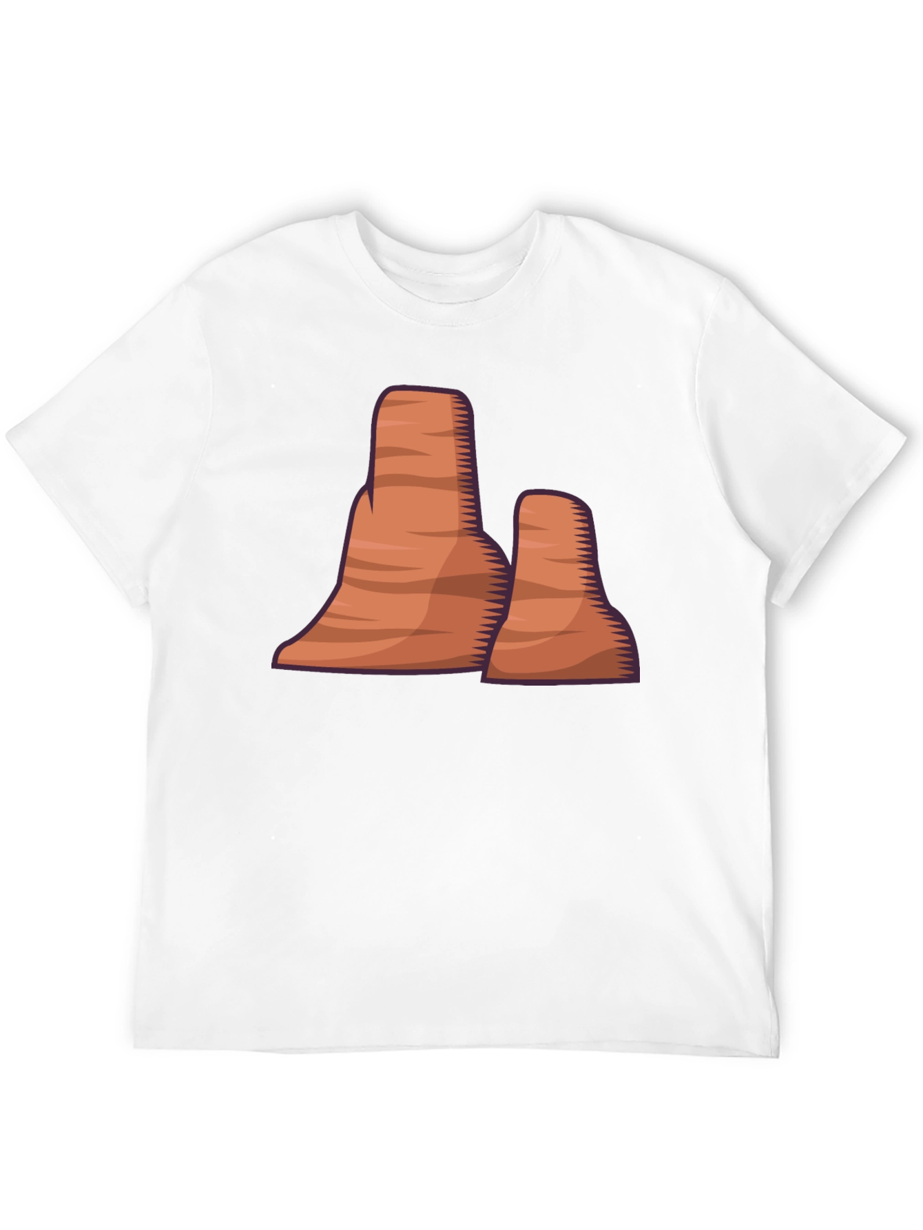 Desert Mountain Graphic Tee - Stylish Black T-Shirt