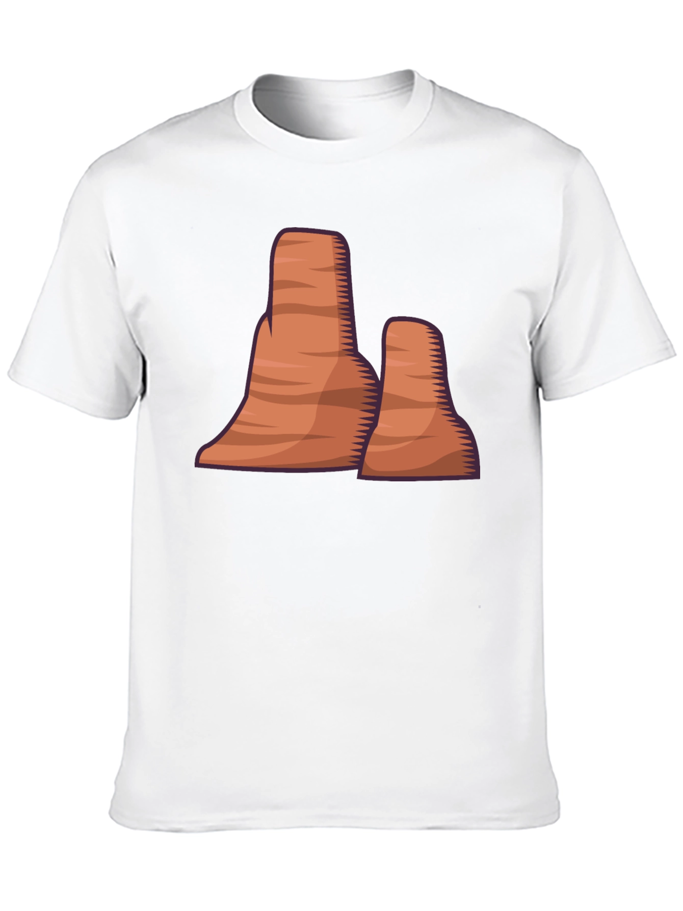 Desert Mountain Graphic Tee - Stylish Black T-Shirt