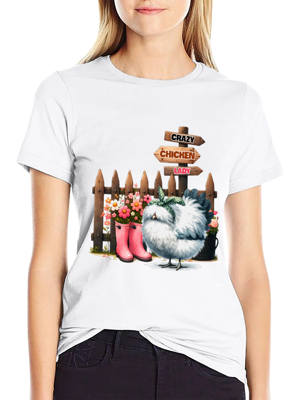 Crazy Chicken Lady Graphic Tee