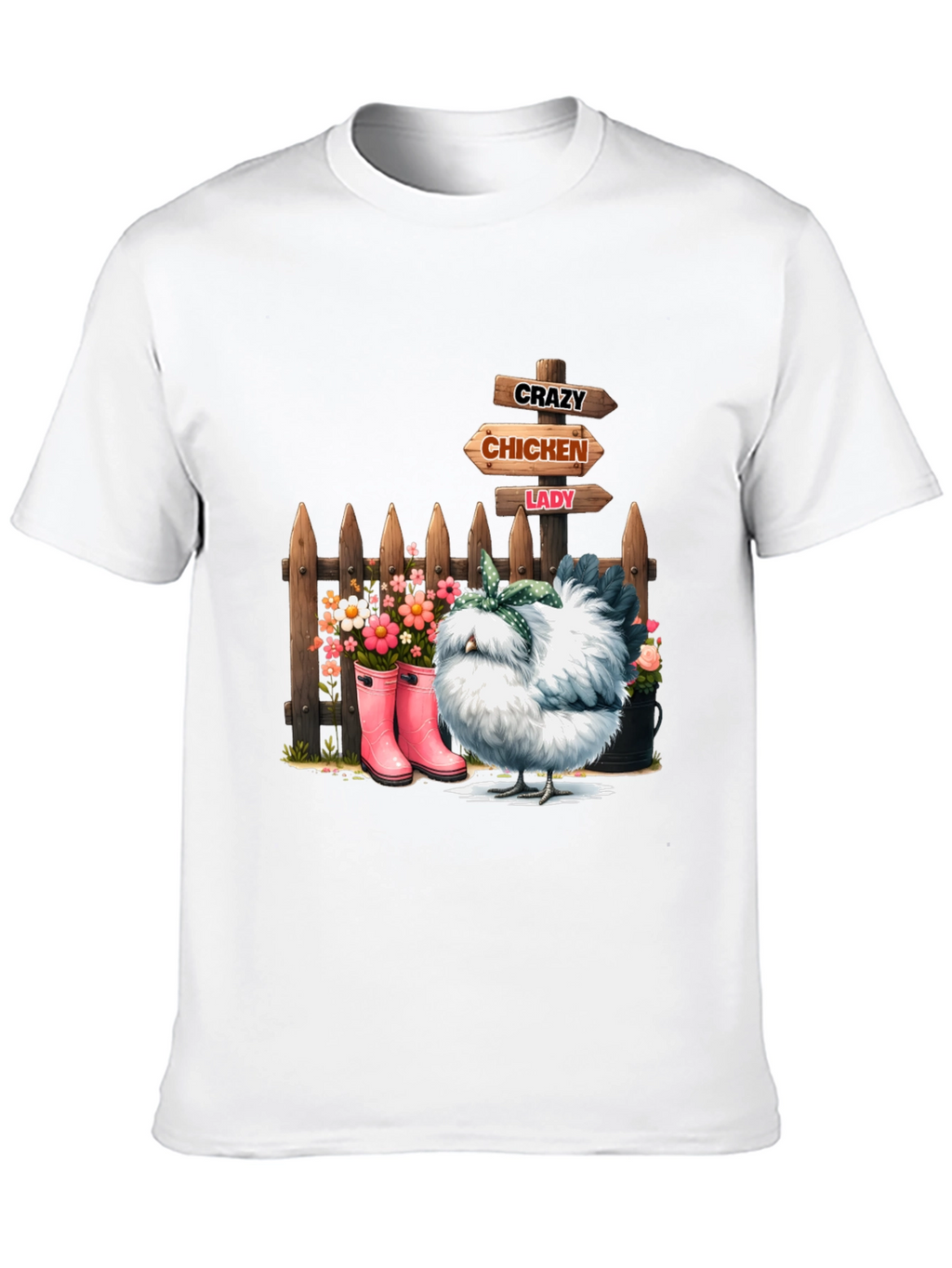 Crazy Chicken Lady Graphic Tee