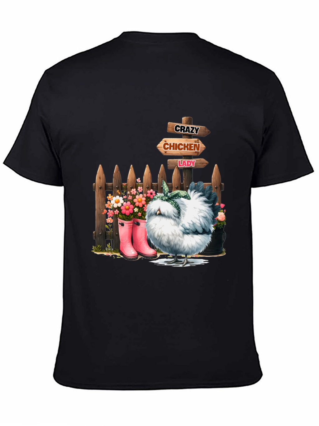 Crazy Chicken Lady Graphic Tee