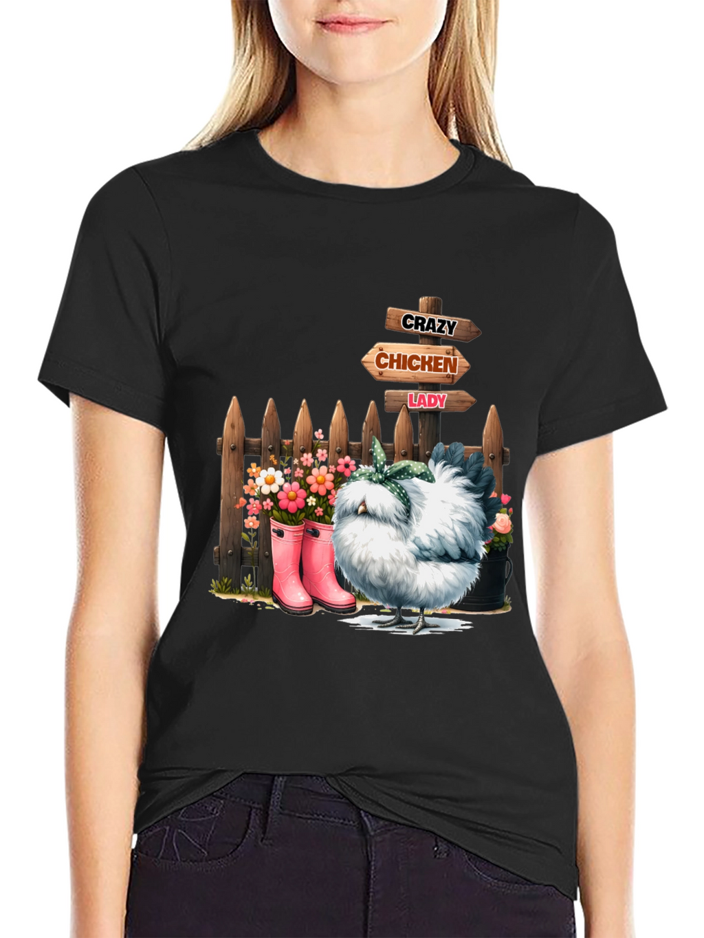 Crazy Chicken Lady Graphic Tee