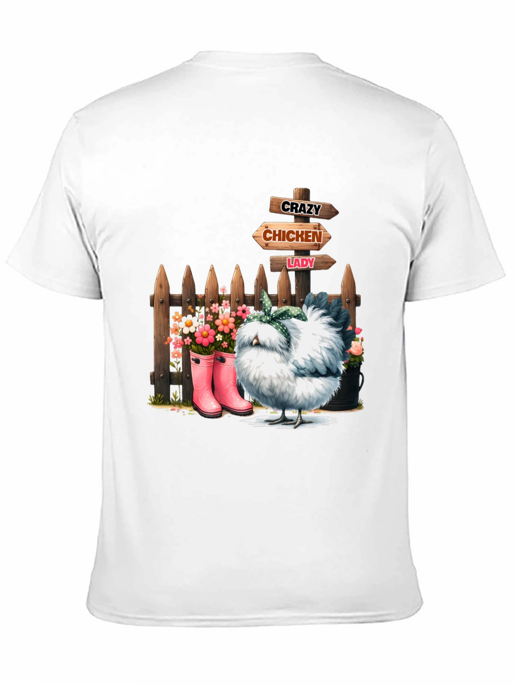 Crazy Chicken Lady Graphic Tee