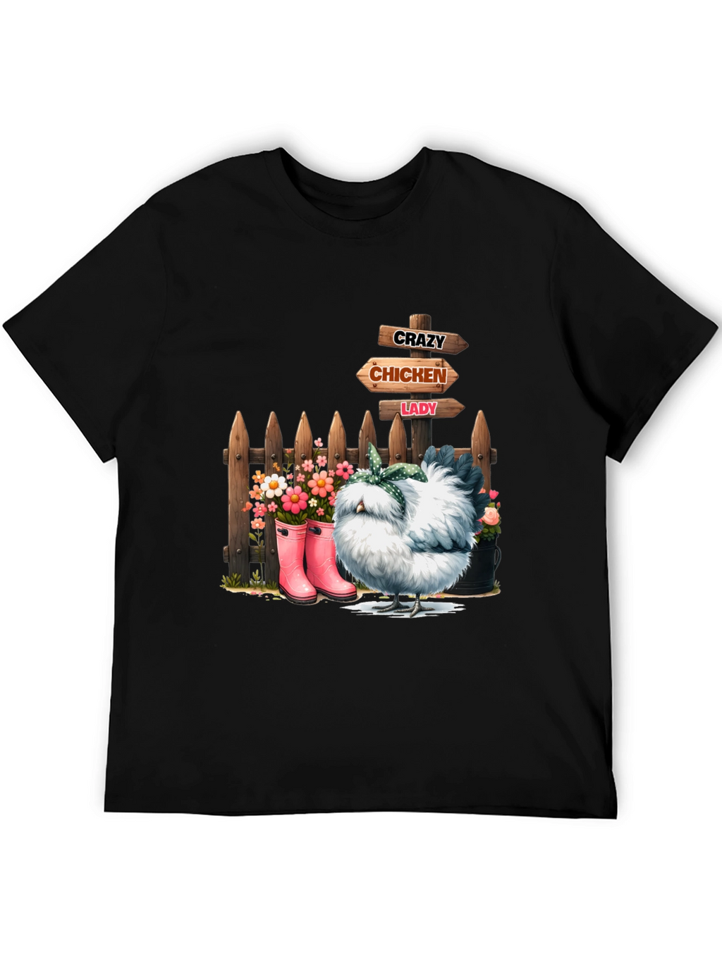 Crazy Chicken Lady Graphic Tee