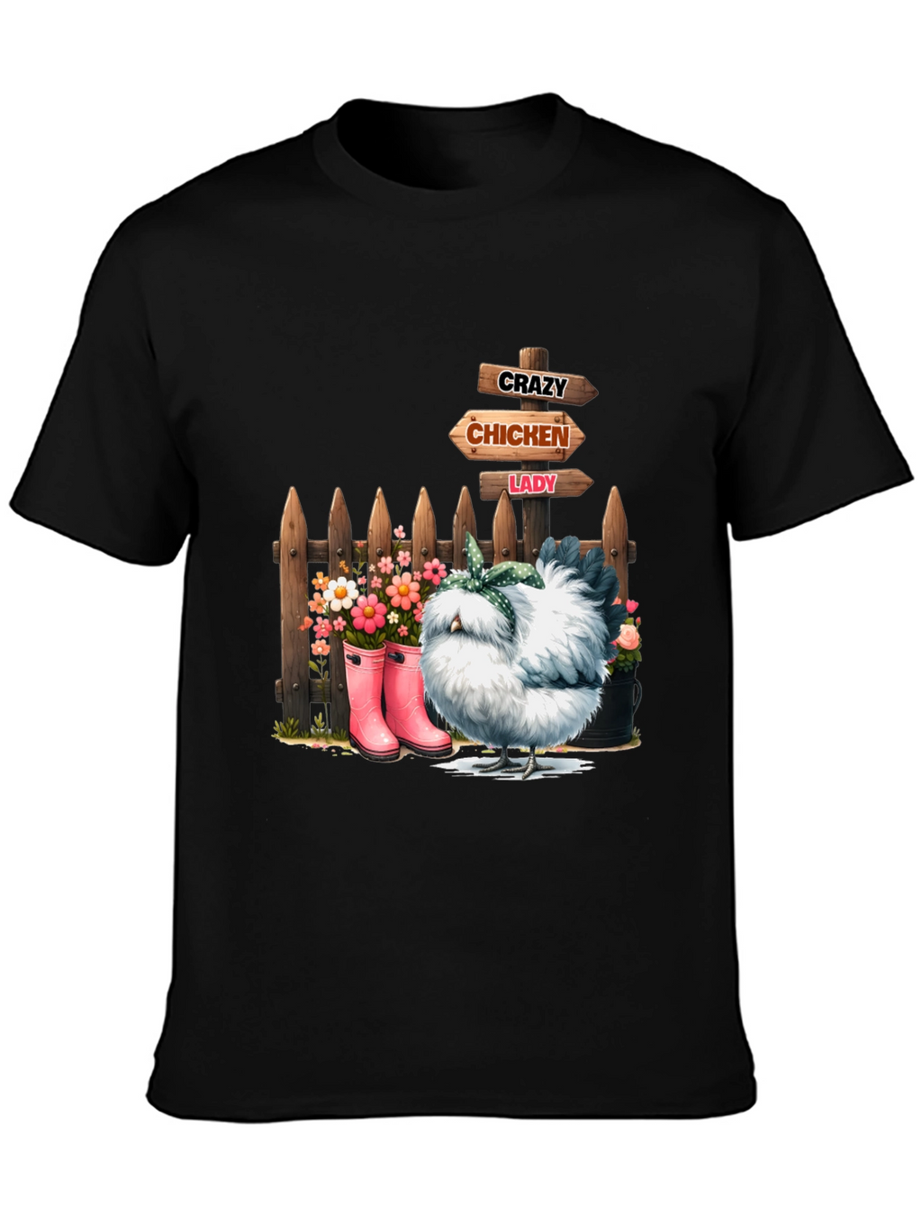 Crazy Chicken Lady Graphic Tee