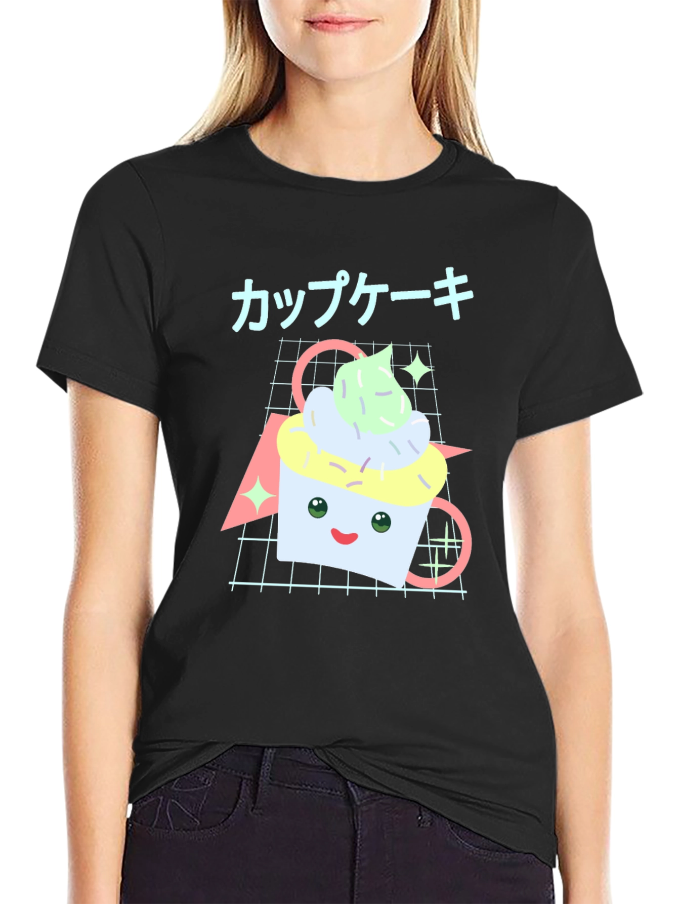 Kawaii Cupcake T-Shirt - Retro Aesthetic