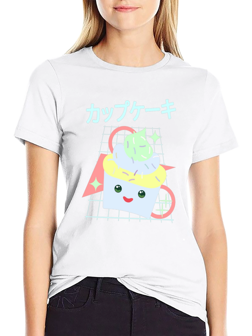 Kawaii Cupcake T-Shirt - Retro Aesthetic