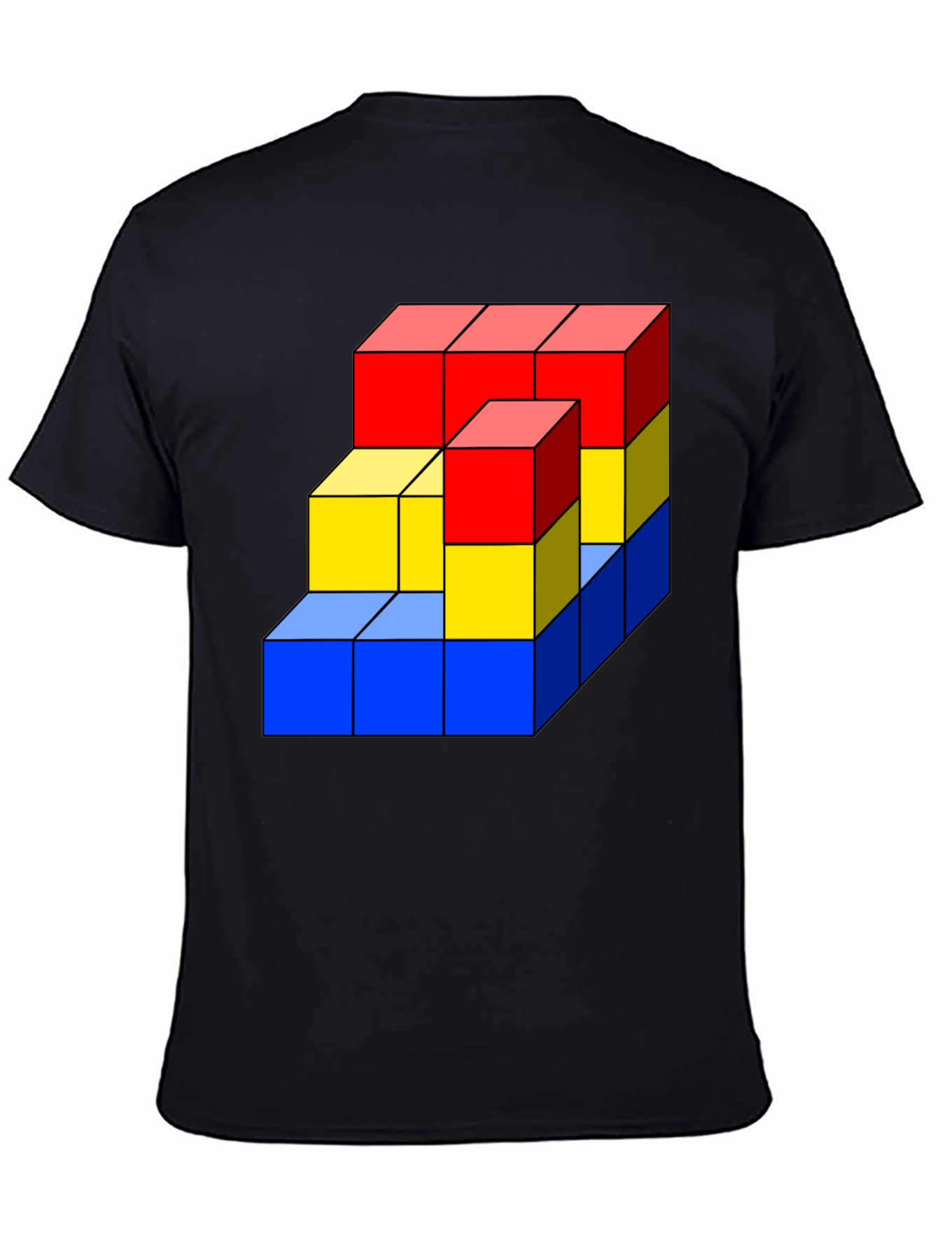 Geometric Cube Graphic T-Shirt