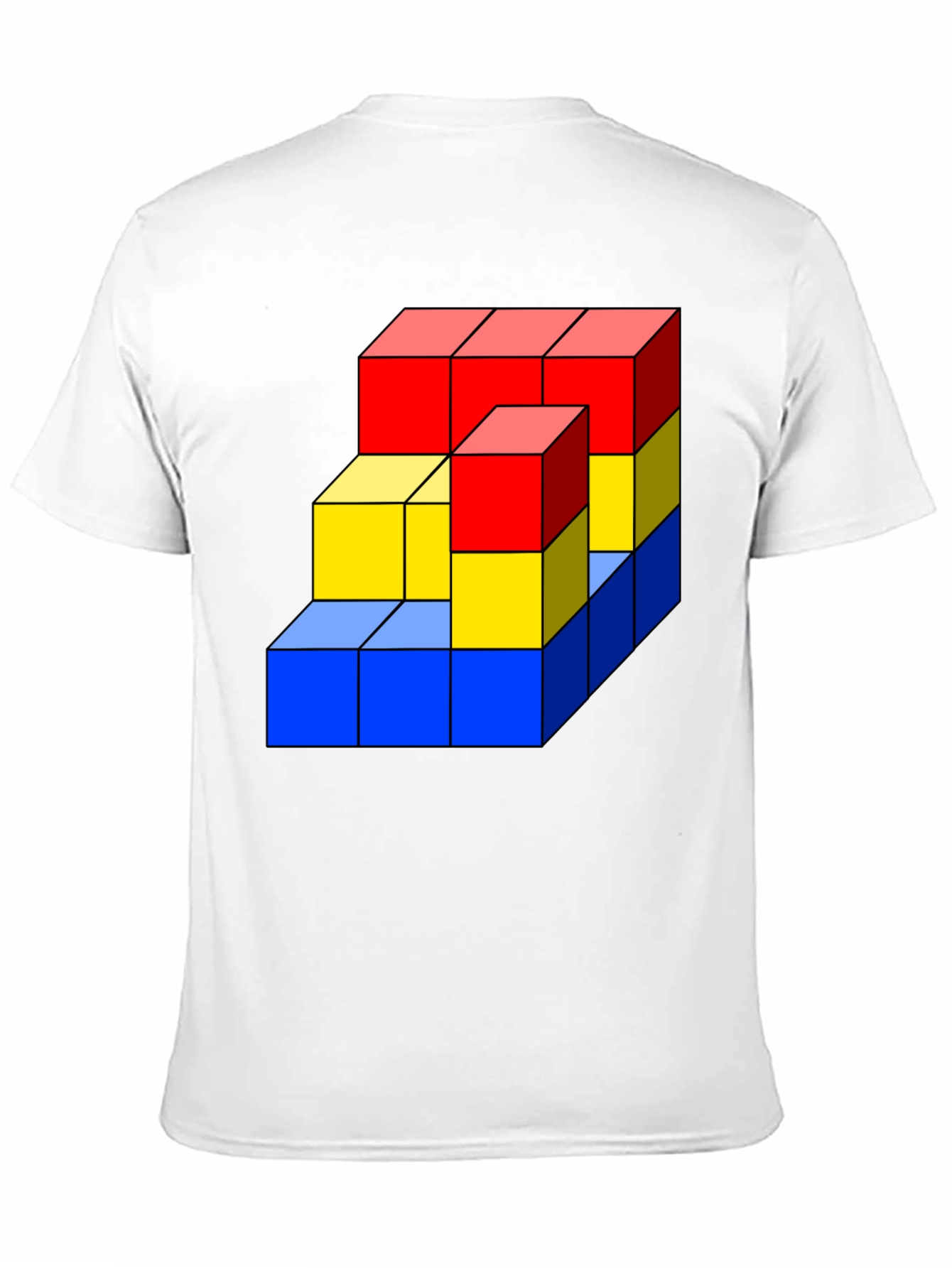 Geometric Cube Graphic T-Shirt