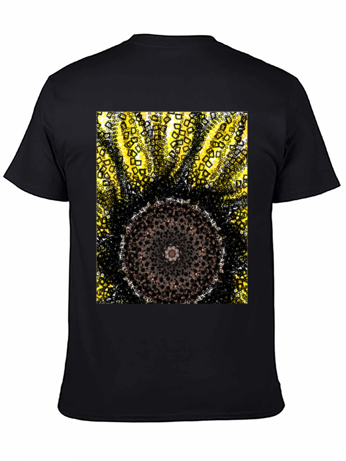 Abstract Geometric Circle Design T-Shirt