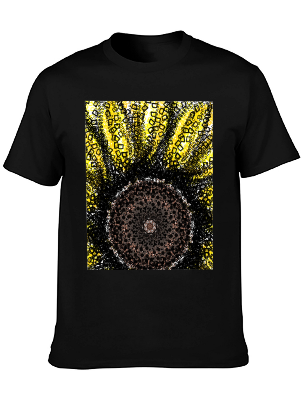 Abstract Geometric Circle Design T-Shirt