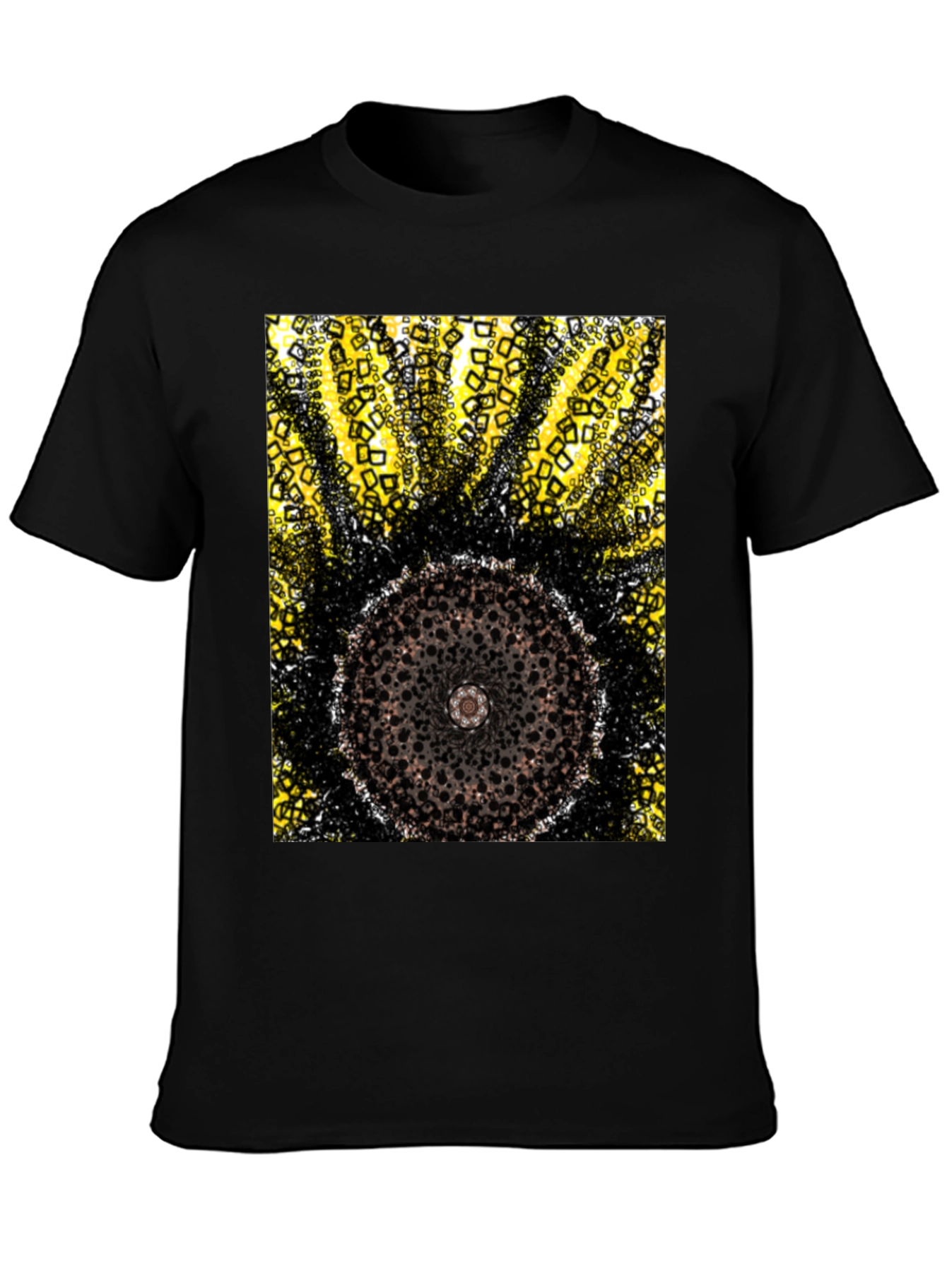 Abstract Geometric Circle Design T-Shirt