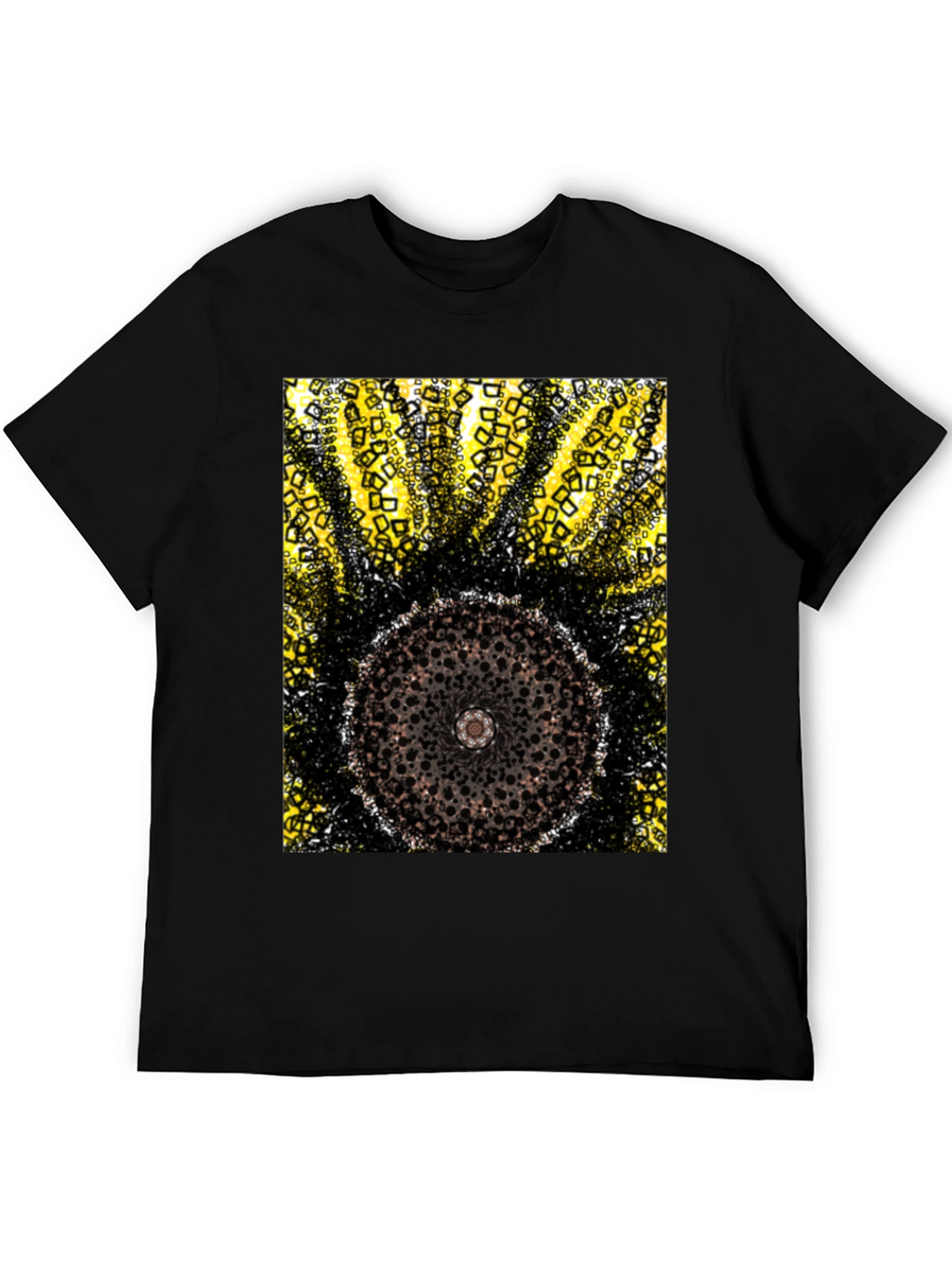 Abstract Geometric Circle Design T-Shirt