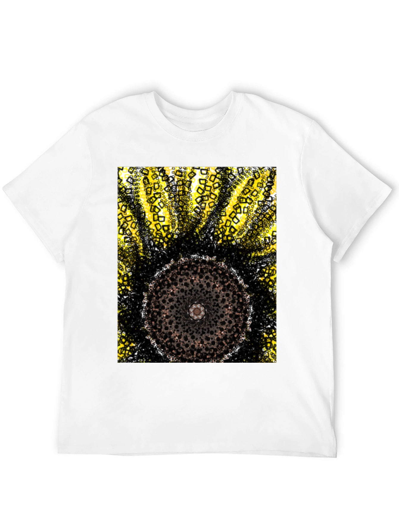 Abstract Geometric Circle Design T-Shirt