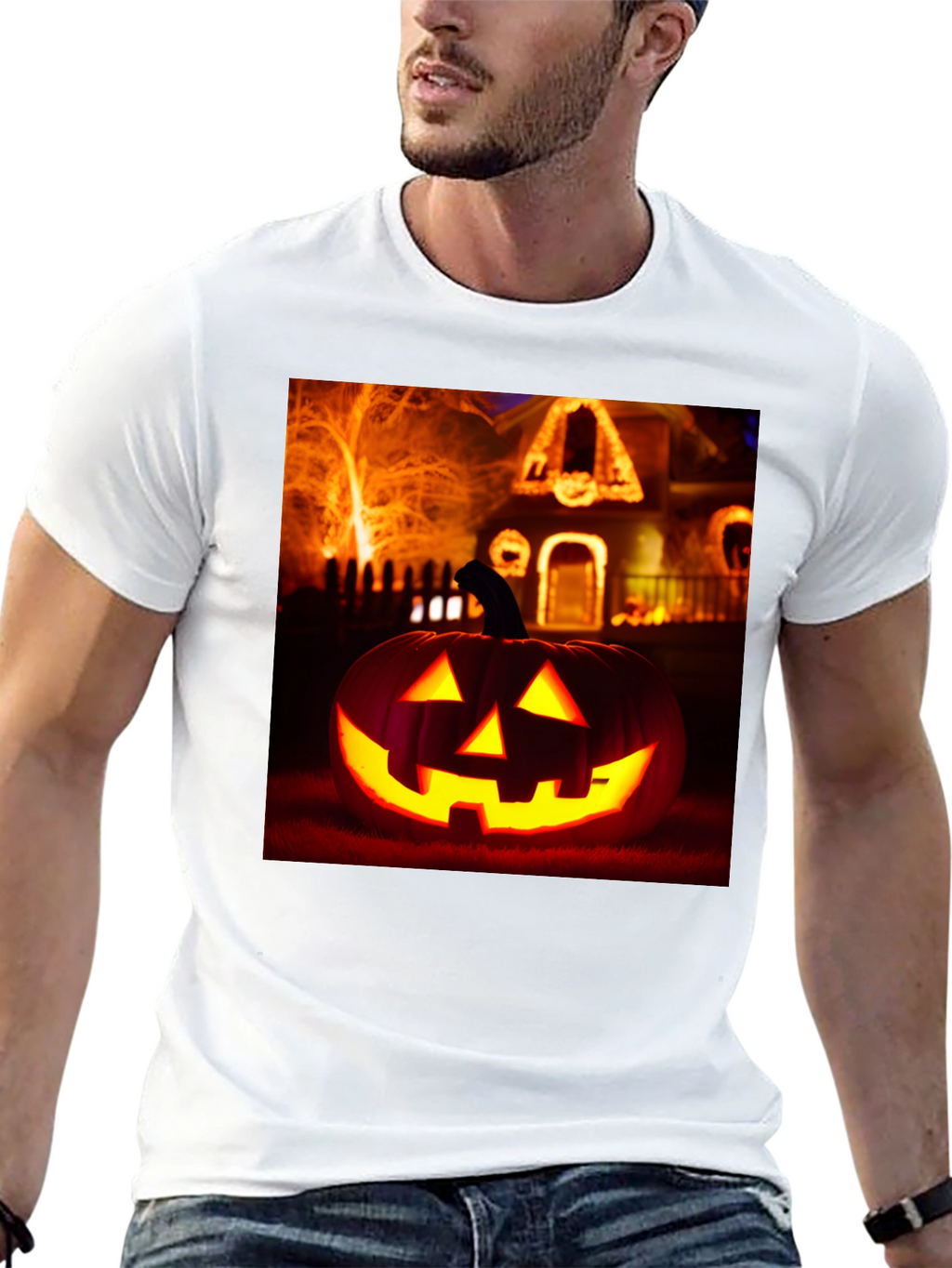 Halloween Pumpkin Graphic T-Shirt