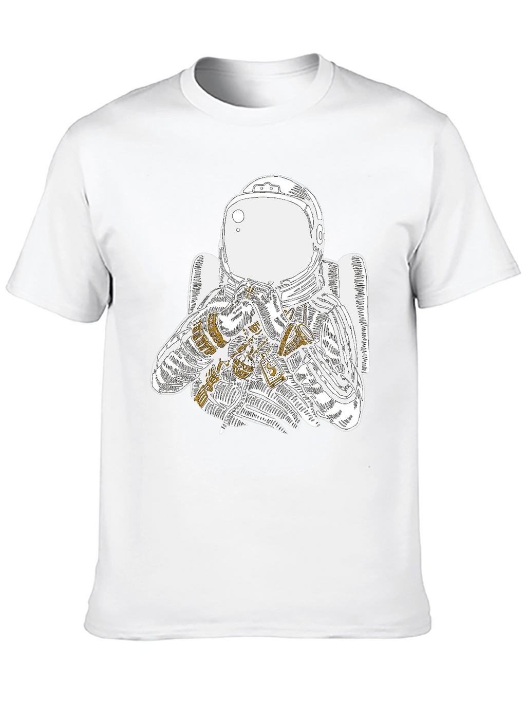 Astronaut Graphic Tee - Cool Space Design