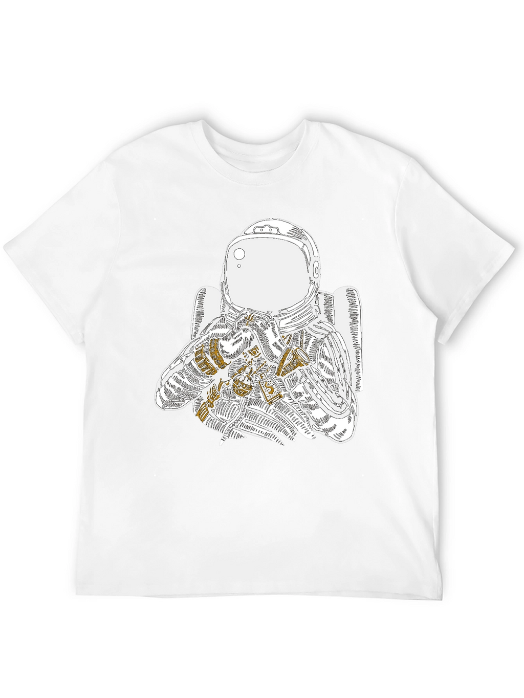 Astronaut Graphic Tee - Cool Space Design
