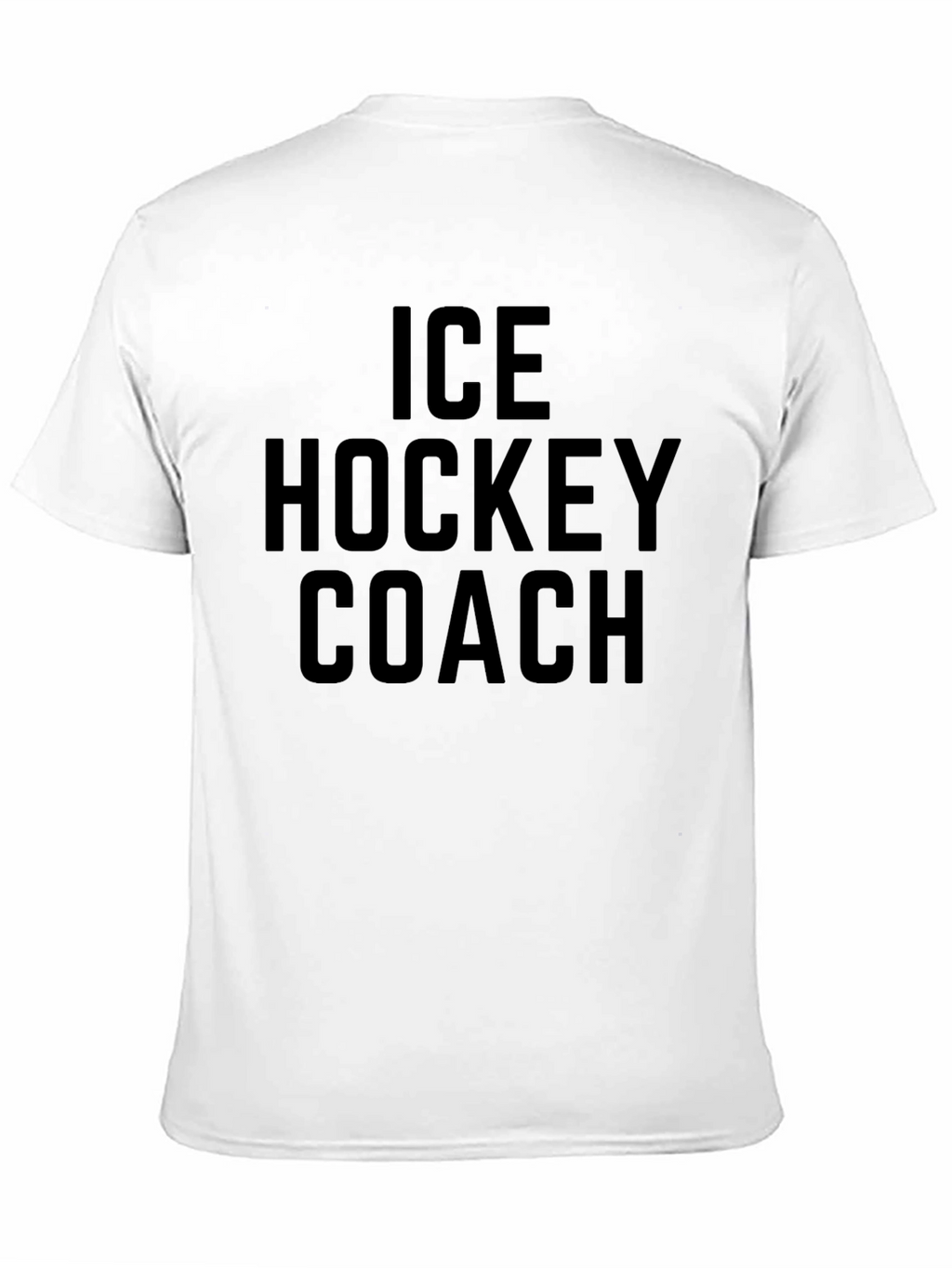 Ice Hockey Coach T-Shirt - Black Graphic Tee