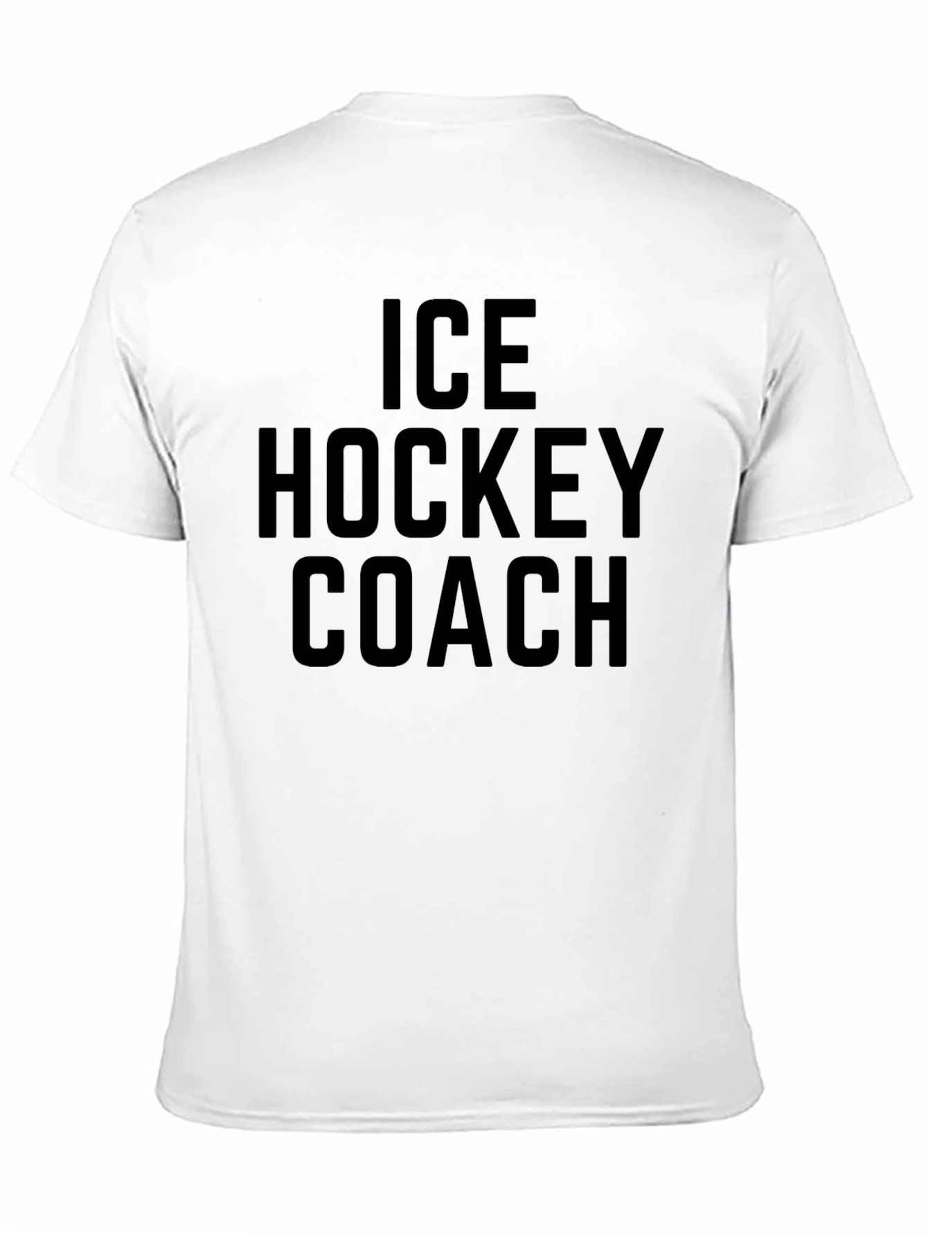 Ice Hockey Coach T-Shirt - Black Graphic Tee