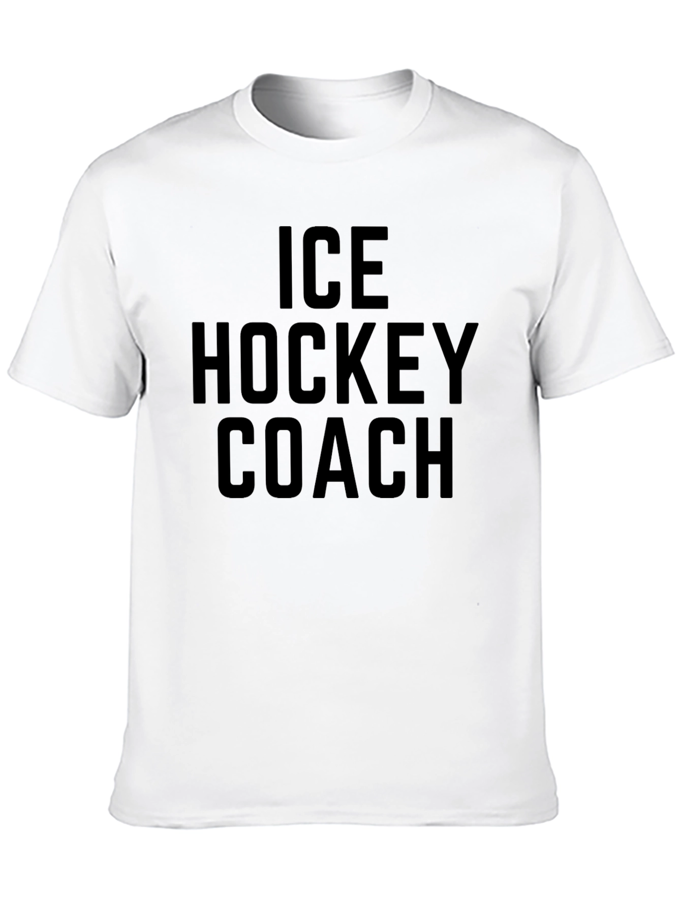 Ice Hockey Coach T-Shirt - Black Graphic Tee
