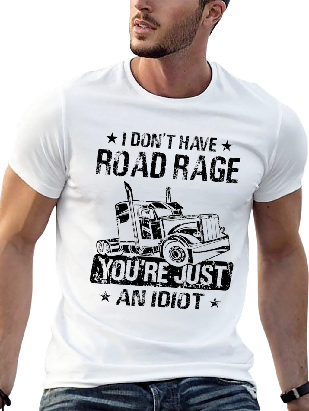 Road Rage Trucker Humor T-Shirt