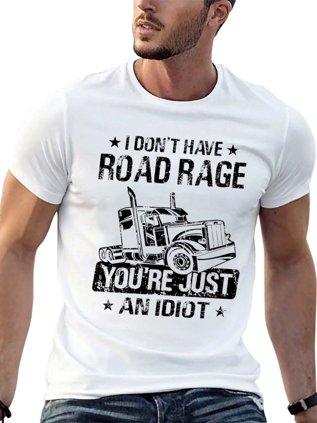 Road Rage Trucker Humor T-Shirt