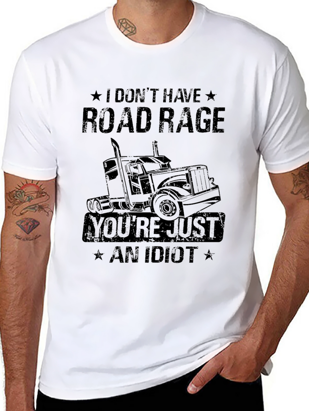 Road Rage Trucker Humor T-Shirt