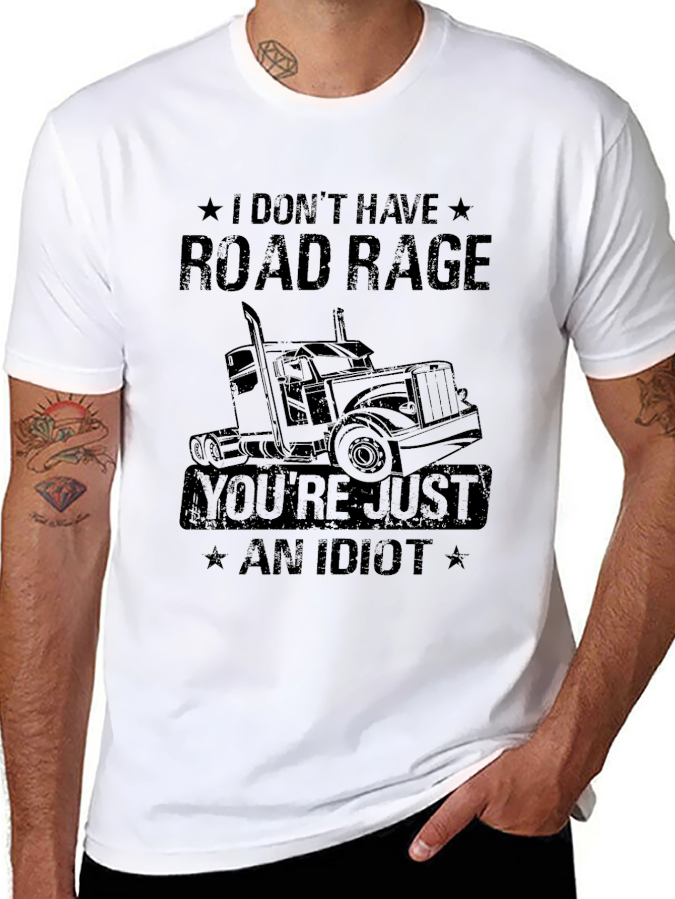 Road Rage Trucker Humor T-Shirt